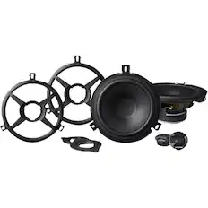 Front. Alpine - 6-1/2" 2-Way Car Speakers (Pair) for 2007-2018 Jeep Wrangler - Black.