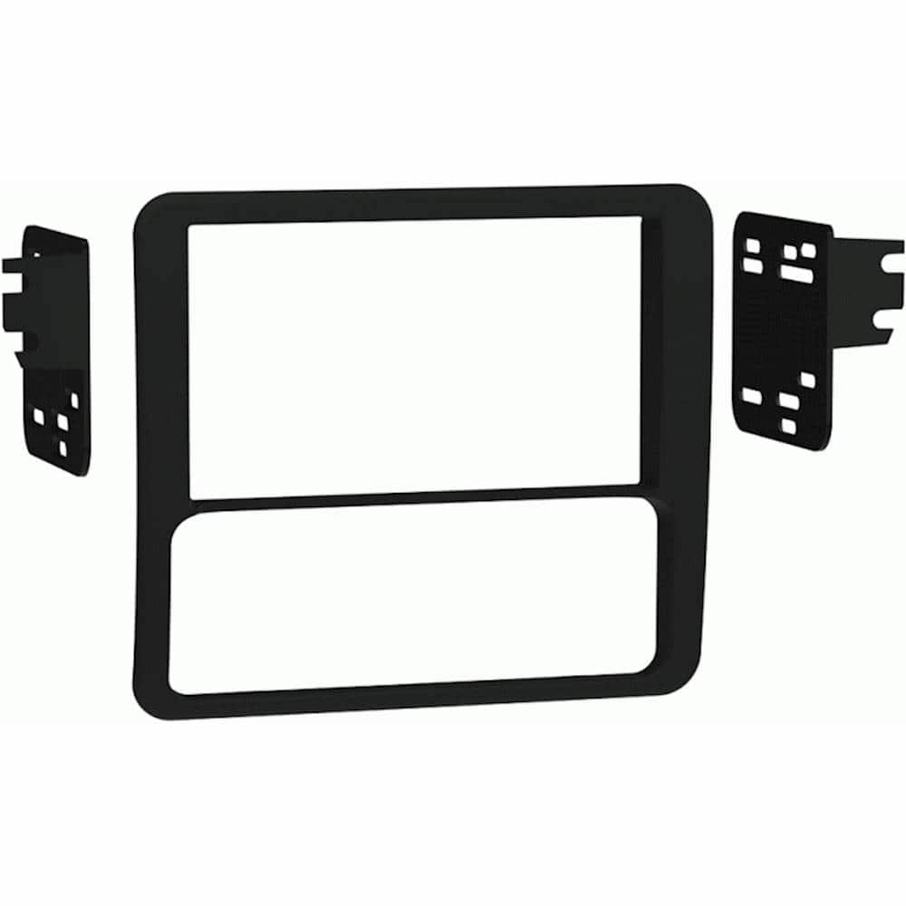 Front. Metra - Dash Kit for Select 1998-2002 Chevrolet GMC S10 Blazer Sonoma Jimmy DDIN - Black.