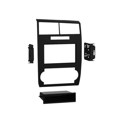 Front. Metra - Dash Kit for Most 2005-2007 Dodge Vehicles - Carbon Fiber.