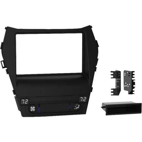 Metra - Dash Kit for Select 2017-2018 Hyundai Santa Fe Santa Fe DIN DDIN - Matte Black - Front_Zoom