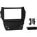 Front. Metra - Dash Kit for Select 2017-2018 Hyundai Santa Fe Santa Fe DIN DDIN - Matte Black.