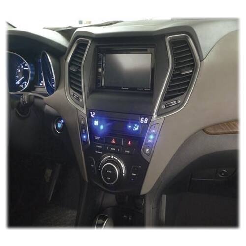 Alt View 11. Metra - Dash Kit for Select 2017-2018 Hyundai Santa Fe Santa Fe DIN DDIN - Matte Black.