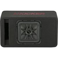 KICKER - Solo-Baric L7R 10" Single-Voice-Coil 2-Ohm Loaded Subwoofer Enclosure - Black - Front_Zoom