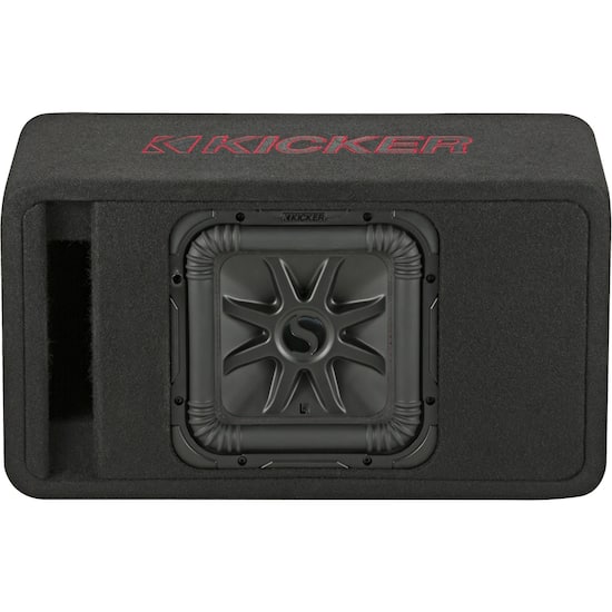 KICKER Solo-Baric L7R 10" Single-Voice-Coil 2-Ohm Loaded Enclosure Black 45VL7R102 - Best