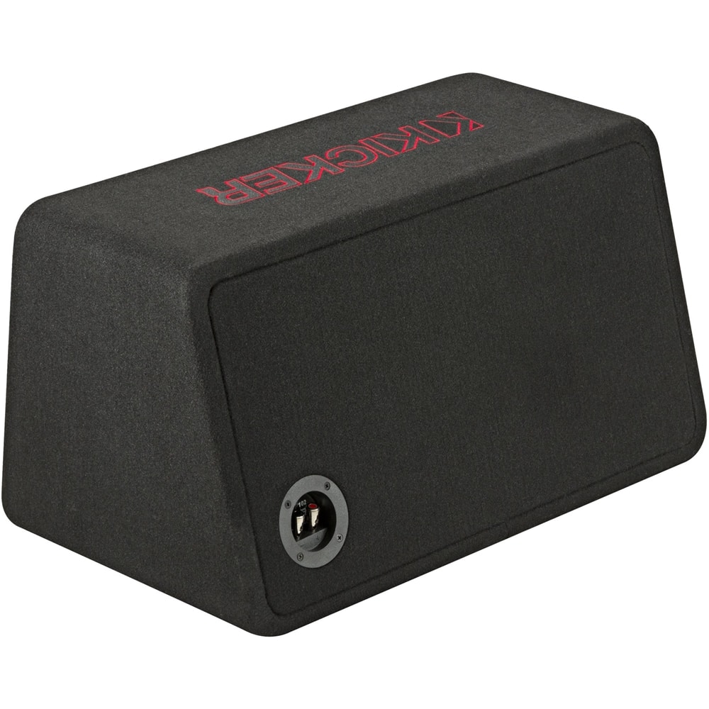 Alt View 15. KICKER - Solo-Baric L7R 10" Single-Voice-Coil 2-Ohm Loaded Subwoofer Enclosure - Black.