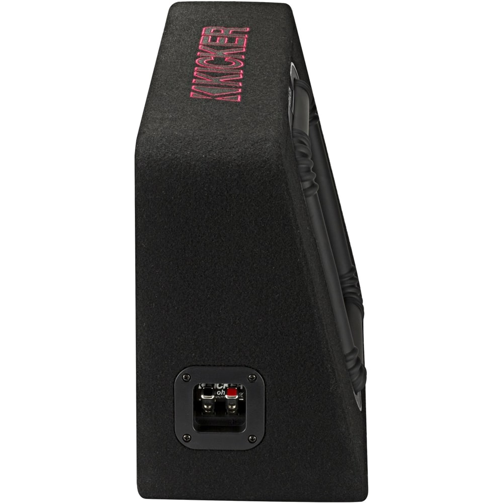 Alt View 15. KICKER - Solo-Baric L7T 10" Single-Voice-Coil 2-Ohm Loaded Subwoofer Enclosure - Black.