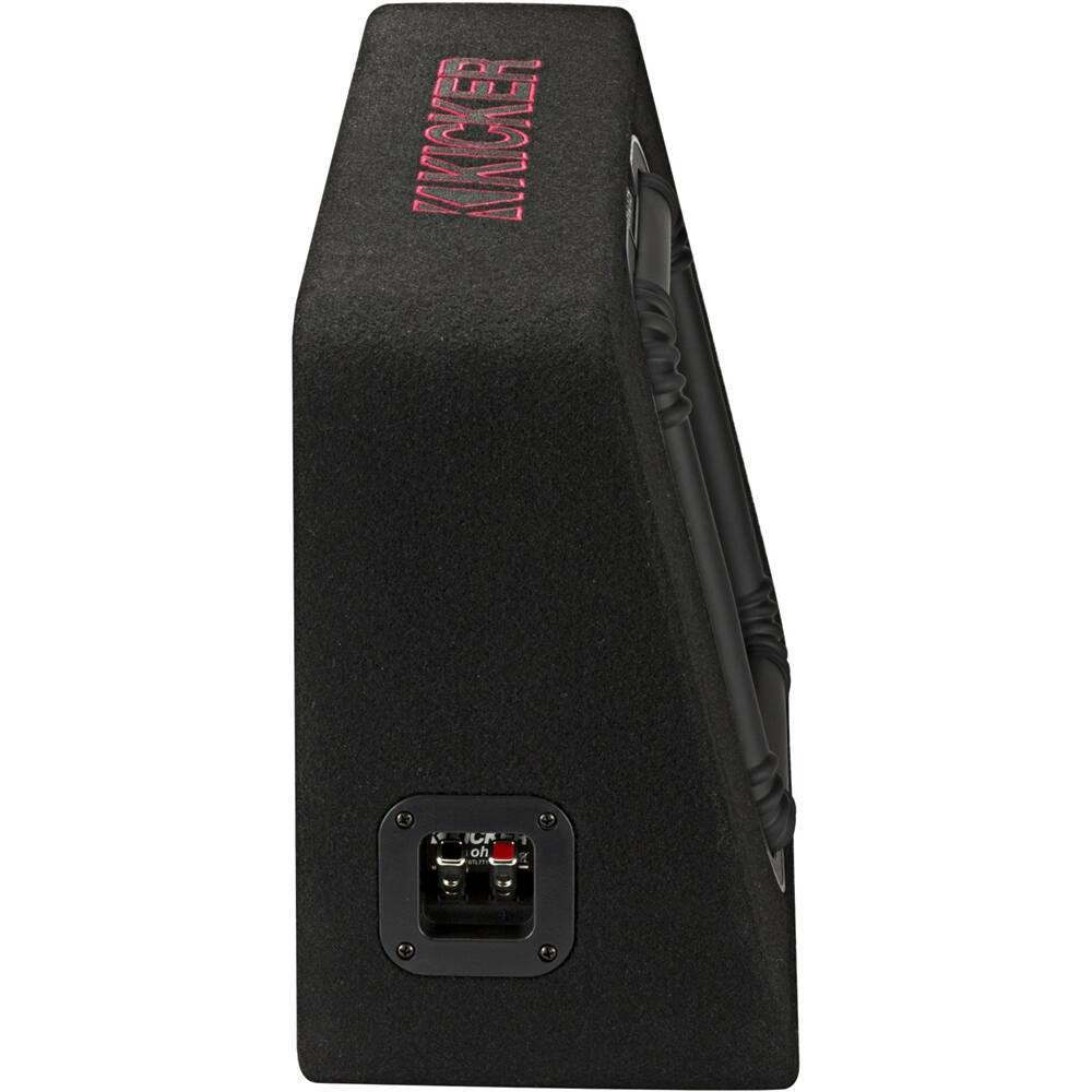 Alt View 15. KICKER - Solo-Baric L7T 10" Single-Voice-Coil 2-Ohm Loaded Subwoofer Enclosure - Black.