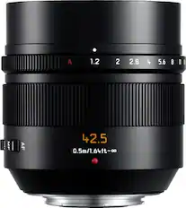 Front. Panasonic - Leica DG NOCTICORON 42.5mm f/1.2 Optical Lens for Lumix GX7 - Black.