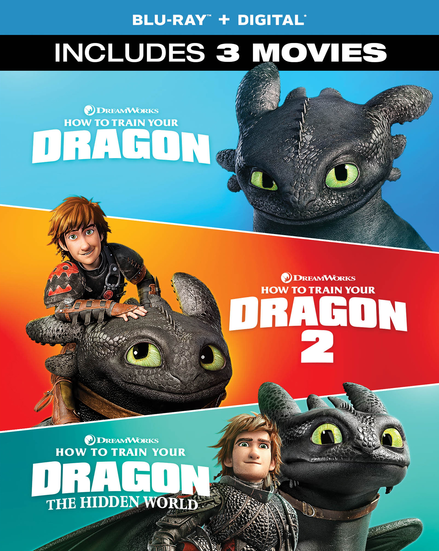 huurder Consumeren In het algemeen How to Train Your Dragon: 3-Movie Collection [Includes Digital Copy]  [Blu-ray] - Best Buy
