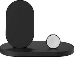 Belkin - Boost Up Wireless Charging Dock for iPhone® and Apple Watch - Black - Front_Zoom