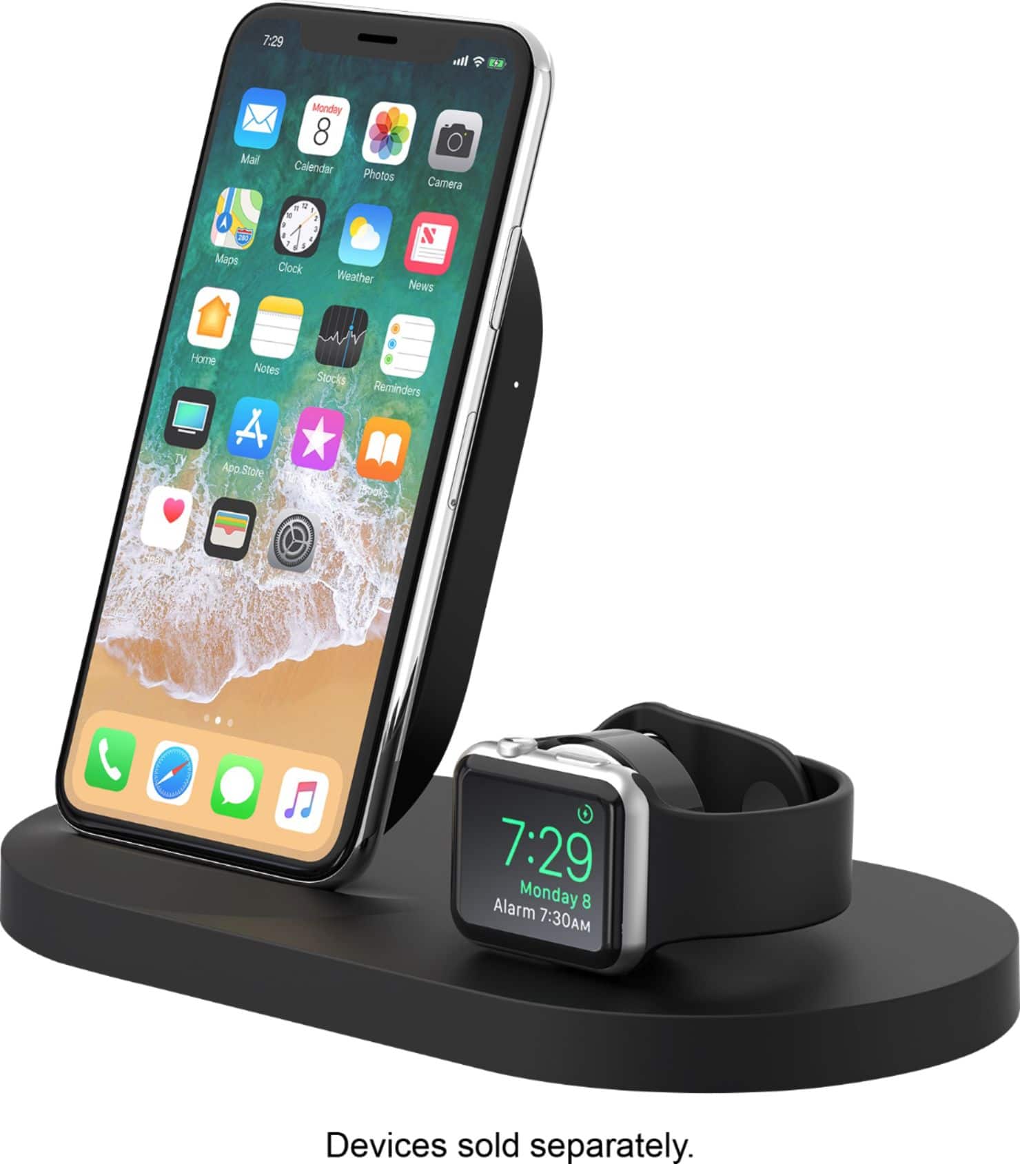 Alt View 12. Belkin - Boost Up Wireless Charging Dock for iPhone® and Apple Watch - Black.
