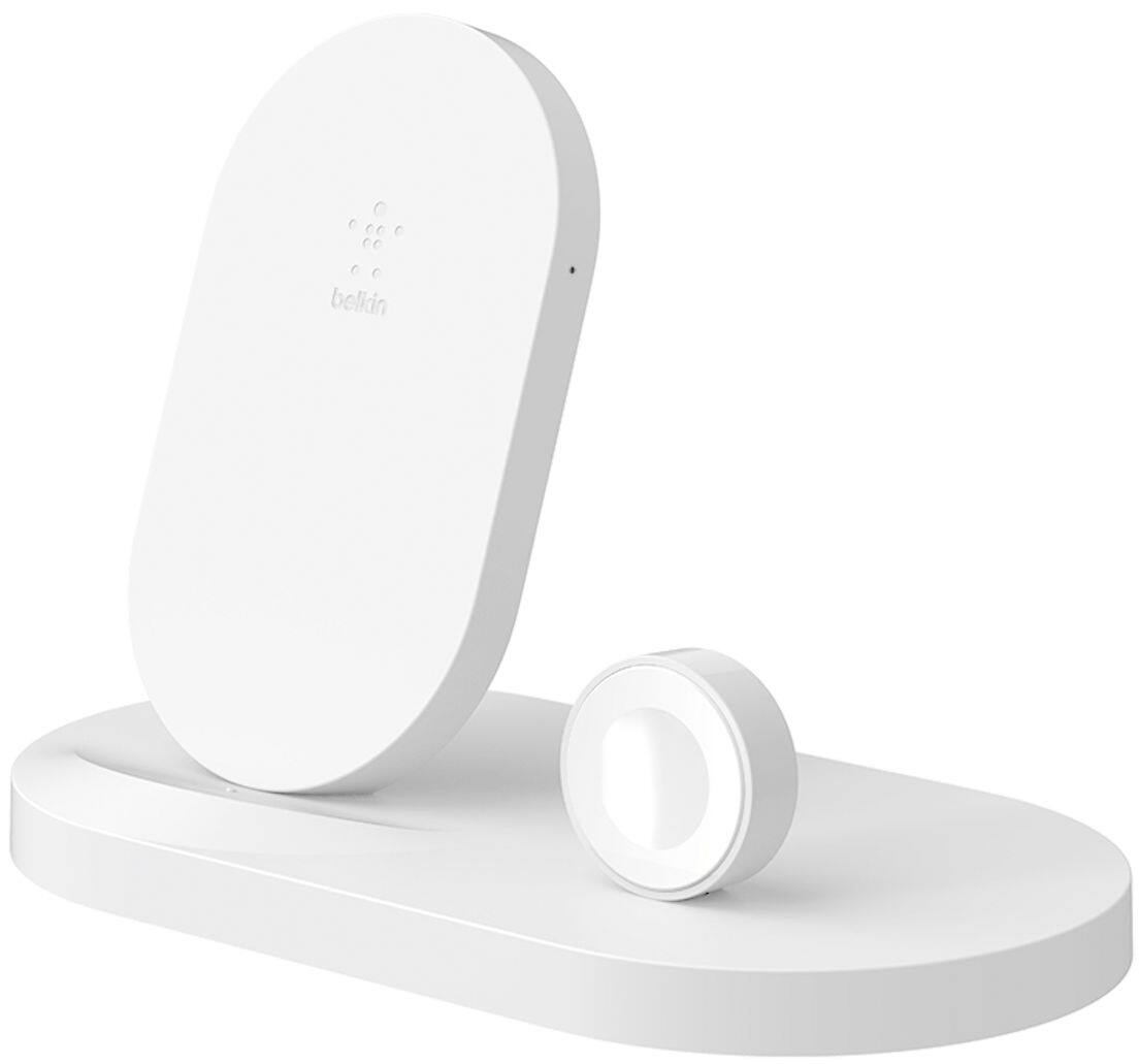 Alt View 11. Belkin - Boost Up Wireless Charging Dock for iPhone® and Apple Watch - White.