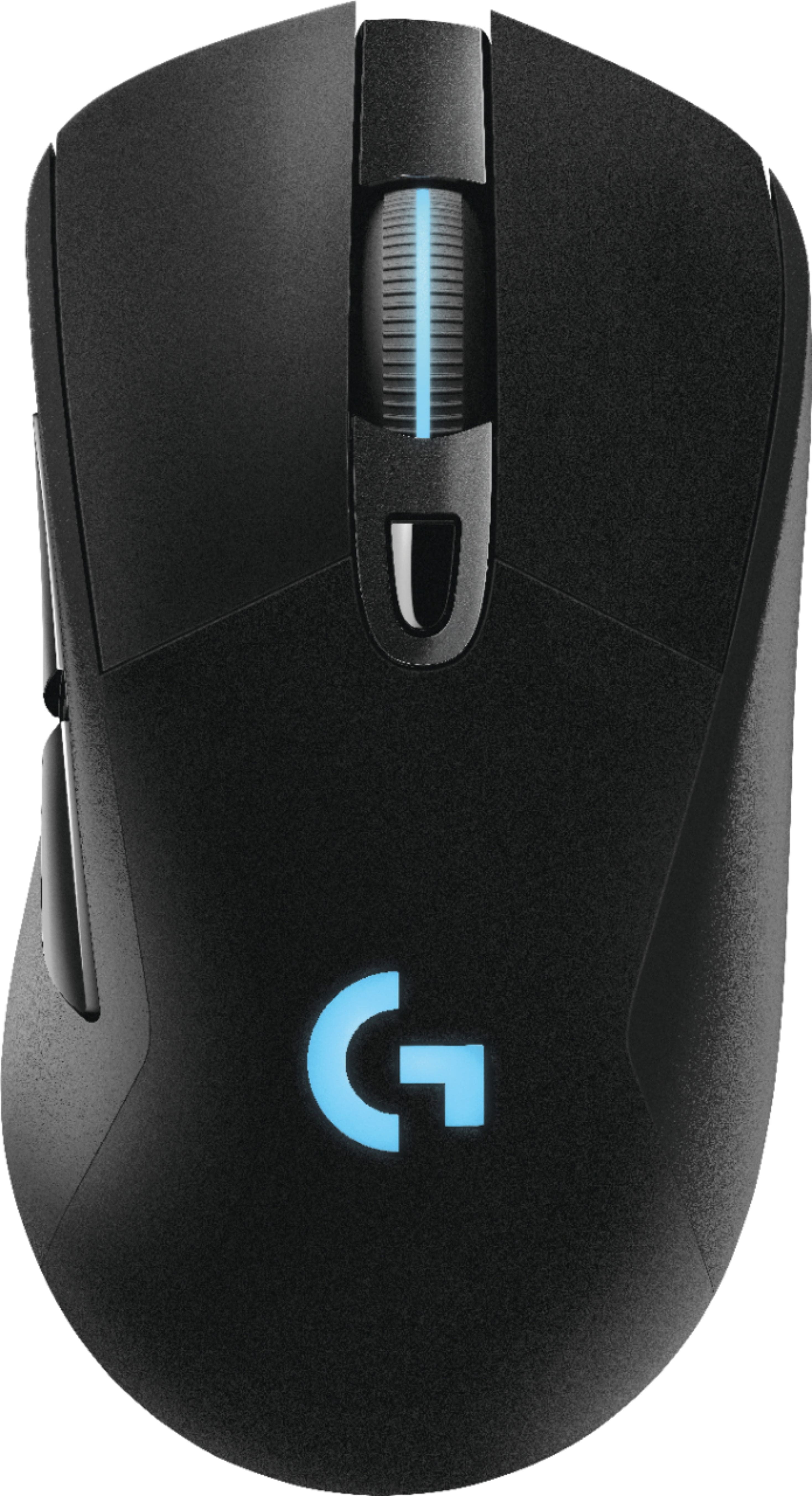 Front. Logitech - G703 LIGHTSPEED Wireless Optical Gaming Mouse - Black.