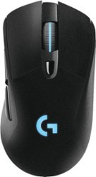 Logitech - G703 LIGHTSPEED Wireless Optical Gaming Mouse - Black - Front_Zoom