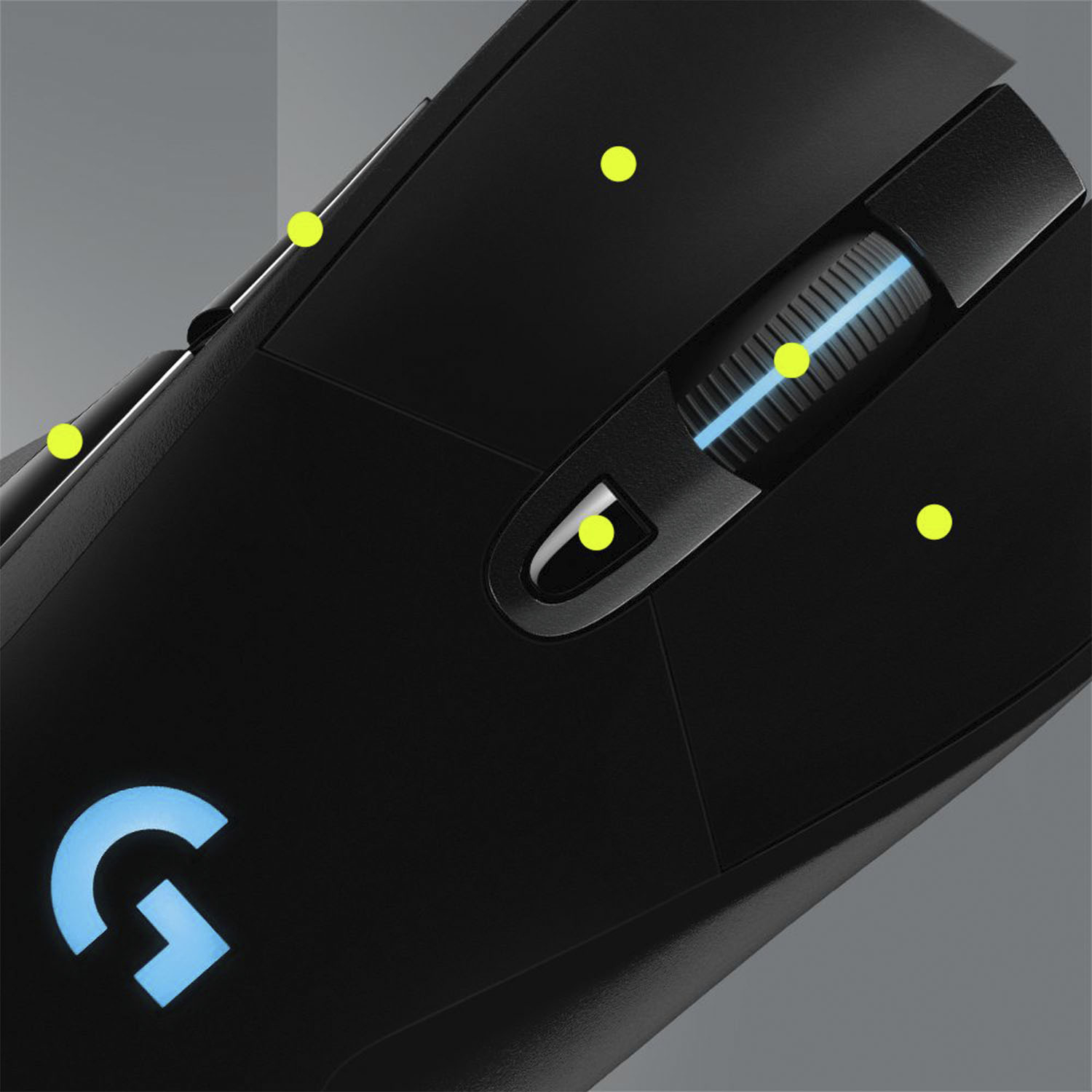 Logitech G703 Lightspeed Pro-Grade Wireless Gaming Mouse, 16,000 DPI, RGB,  Adjustable Weights, 6 Programmable Buttons, On-Board Memory, Long Battery