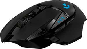 Logitech - G502 Lightspeed Wireless Optical Gaming Mouse with RGB Lighting - Black - Front_Zoom