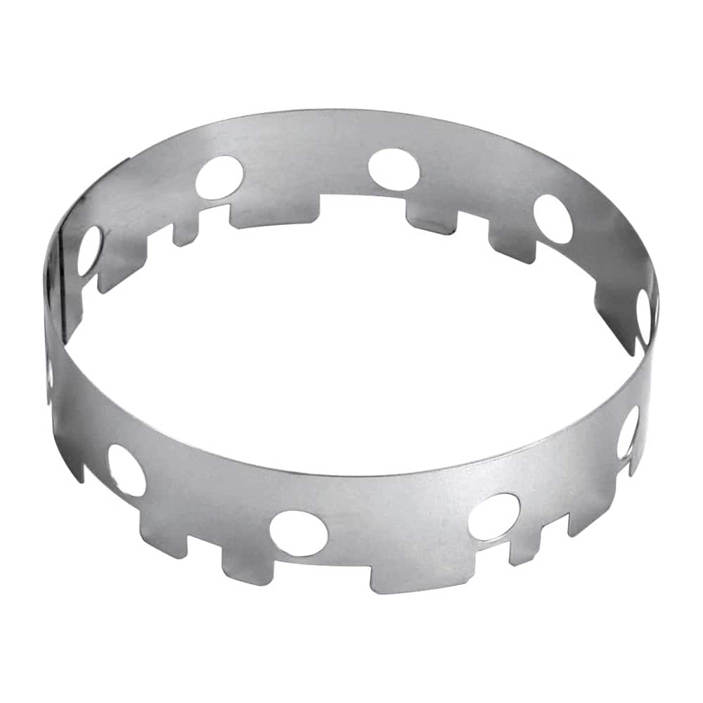 Front. Viking - Wok Ring for Gas Ranges and Gas Rangetops - Silver.