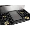 Front. Viking - ViChrome Griddle for Gas Ranges and Gas Rangetops - Black.