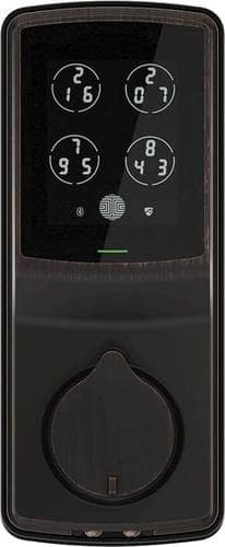 Lockly - Secure Bluetooth Touch Screen Deadbolt - Venetian Bronze-Front_Standard 