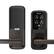 Alt View 12. Lockly - Secure Plus Smart Lock Bluetooth Replacement Latch with Touchscreen/Fingerprint Sensor/Key Access/Auto Lock - Venetian Bronze.