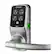 Angle. Lockly - Secure Plus Smart Lock Bluetooth Replacement Latch with Touchscreen/Fingerprint Sensor/Key Access/Auto Lock - Satin Nickel.