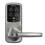 Front Zoom. Lockly - Secure Plus Bluetooth Latch - Satin Nickel.