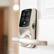 Alt View 13. Lockly - Secure Plus Smart Lock Bluetooth Replacement Latch with Touchscreen/Fingerprint Sensor/Key Access/Auto Lock - Satin Nickel.