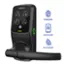 Angle. Lockly - Secure Pro Smart Lock Wi-Fi Replacement Latch with 3D Biometric Fingerprint/Keypad/App/Voice - Matte Black.