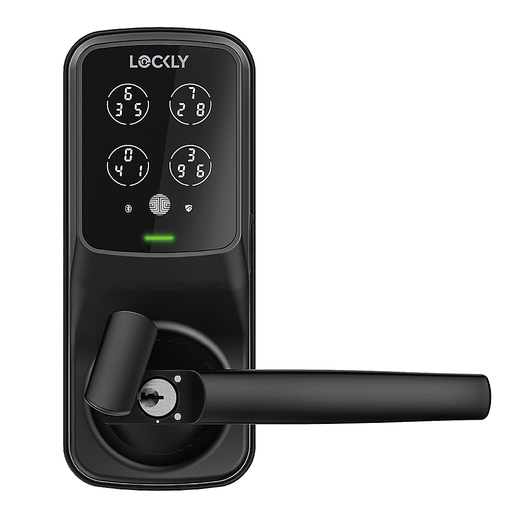 Photo 1 of Secure Pro Smart Lock Wi-Fi Retrofit Door Handle with Touchscreen/Fingerprint Sensor/Key Access/Voice Control