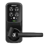 Lockly - Secure Pro Smart Lock Wi-Fi Replacement Latch with 3D Biometric Fingerprint/Keypad/App/Voice - Matte Black