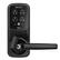 Front. Lockly - Secure Plus Smart Lock Bluetooth Replacement Latch with Touchscreen/Fingerprint Sensor/Key Access/Auto Lock - Matte Black.
