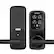 Alt View 11. Lockly - Secure Plus Smart Lock Bluetooth Replacement Latch with Touchscreen/Fingerprint Sensor/Key Access/Auto Lock - Matte Black.