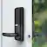 Alt View 14. Lockly - Secure Plus Smart Lock Bluetooth Replacement Latch with Touchscreen/Fingerprint Sensor/Key Access/Auto Lock - Matte Black.
