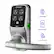 Angle. Lockly - Secure Pro Smart Lock Wi-Fi Replacement Latch with 3D Biometric Fingerprint/Keypad/App/Voice - Satin Nickel.
