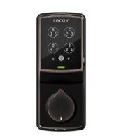 Lockly - Secure Pro Smart Lock Wi-Fi Replacement Deadbolt with 3D Biometric Fingerprint/Keypad/Voice Control Access - Venetian Bronze - Front_Zoom
