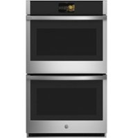 GE Profile - 30" Smart Built-In Double Electric Convection Wall Oven with Air Fry & Precision Cooking - Stainless Steel - Front_Zoom