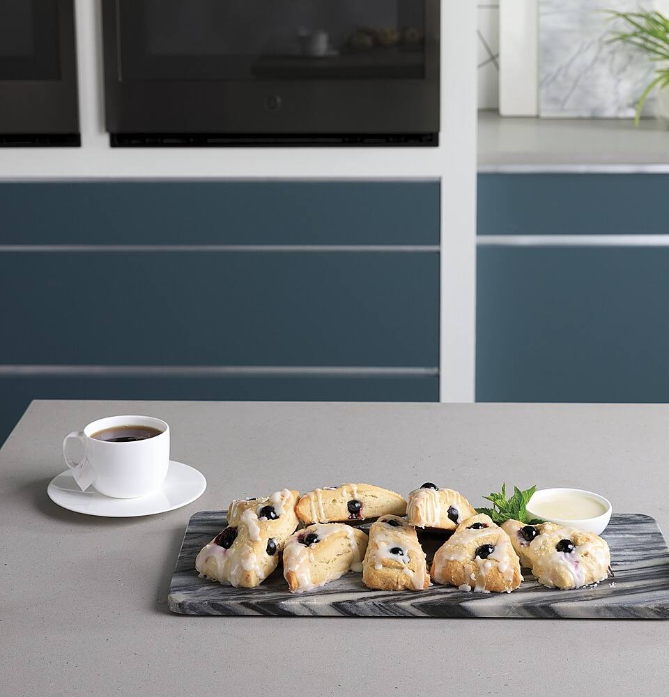 Alt View 33. GE Profile - 30" Smart Built-In Double Electric Convection Wall Oven with Air Fry & Precision Cooking - Stainless Steel.