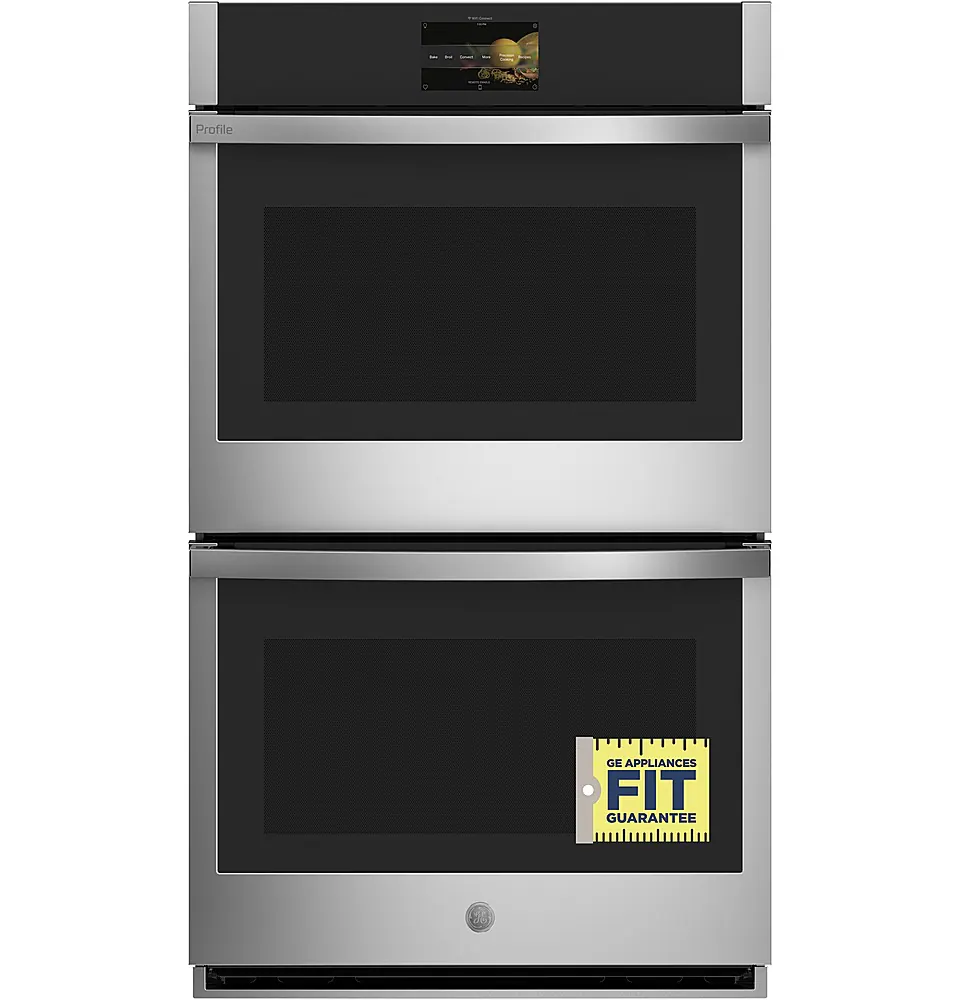 Alt View 39. GE Profile - 30" Smart Built-In Double Electric Convection Wall Oven with Air Fry & Precision Cooking - Stainless Steel.