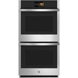 GE Profile - 27" Smart Built-In Convection Double Wall Oven Stainless Steel - Stainless steel - Front_Zoom