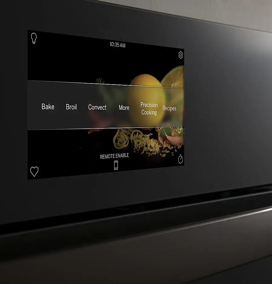 Alt View 14. GE Profile - 27" Smart Built-In Convection Double Wall Oven - Stainless Steel.