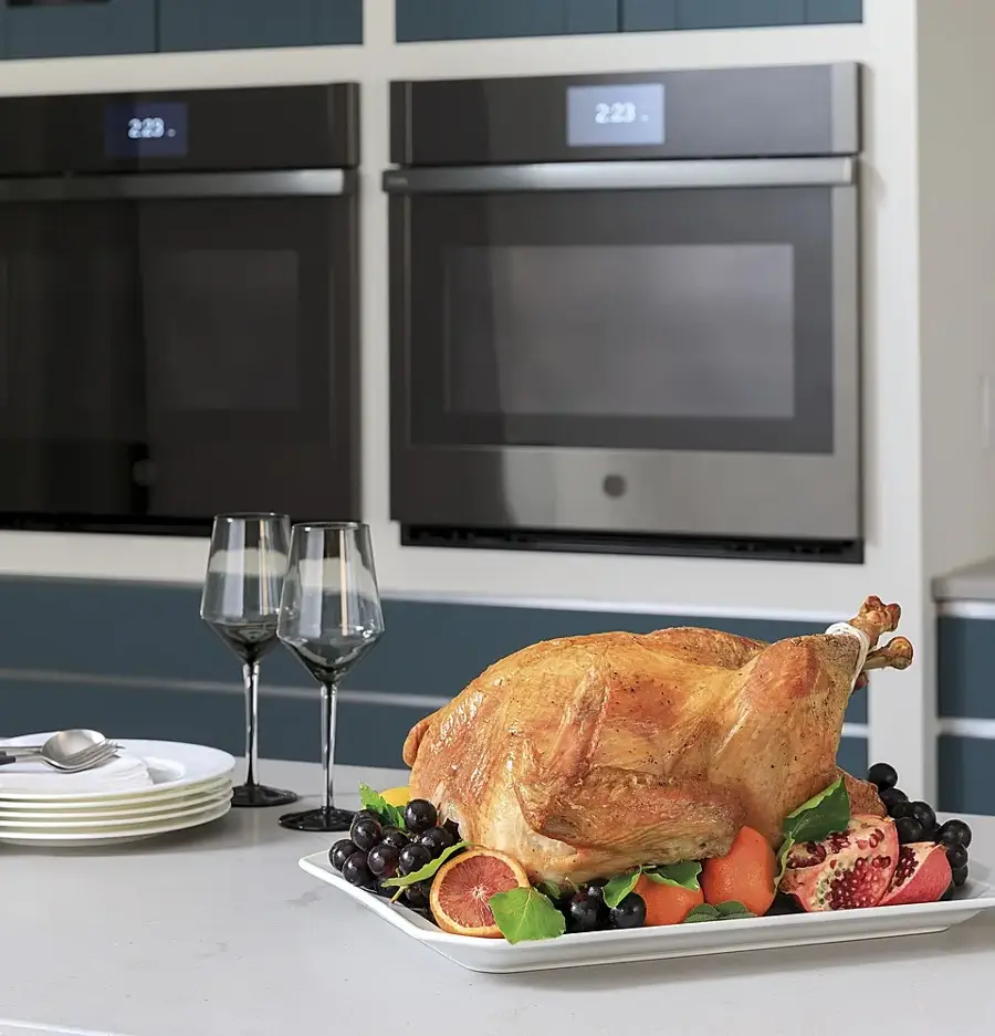 Alt View 16. GE Profile - 27" Smart Built-In Convection Double Wall Oven - Stainless Steel.