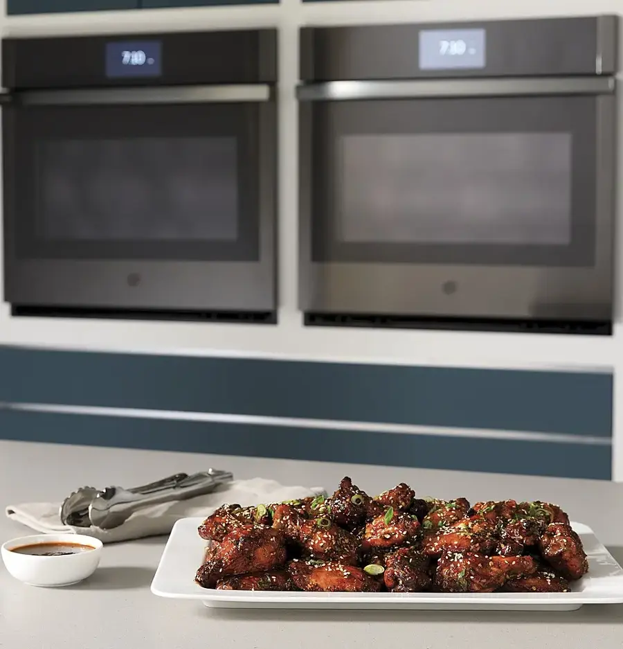 Alt View 18. GE Profile - 27" Smart Built-In Convection Double Wall Oven - Stainless Steel.