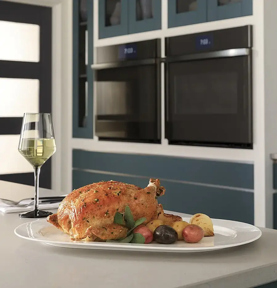 Alt View 19. GE Profile - 27" Smart Built-In Convection Double Wall Oven - Stainless Steel.