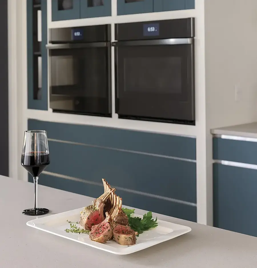 Alt View 20. GE Profile - 27" Smart Built-In Convection Double Wall Oven - Stainless Steel.