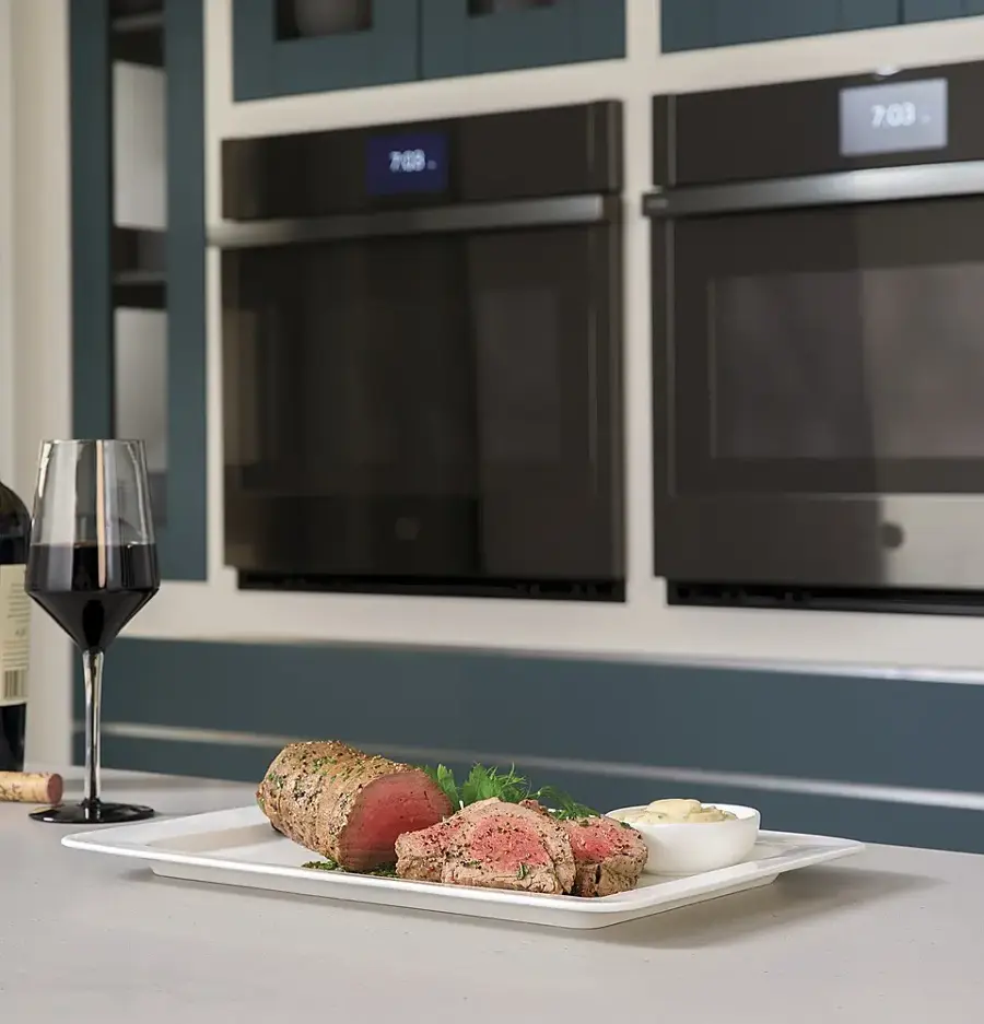 Alt View 21. GE Profile - 27" Smart Built-In Convection Double Wall Oven - Stainless Steel.