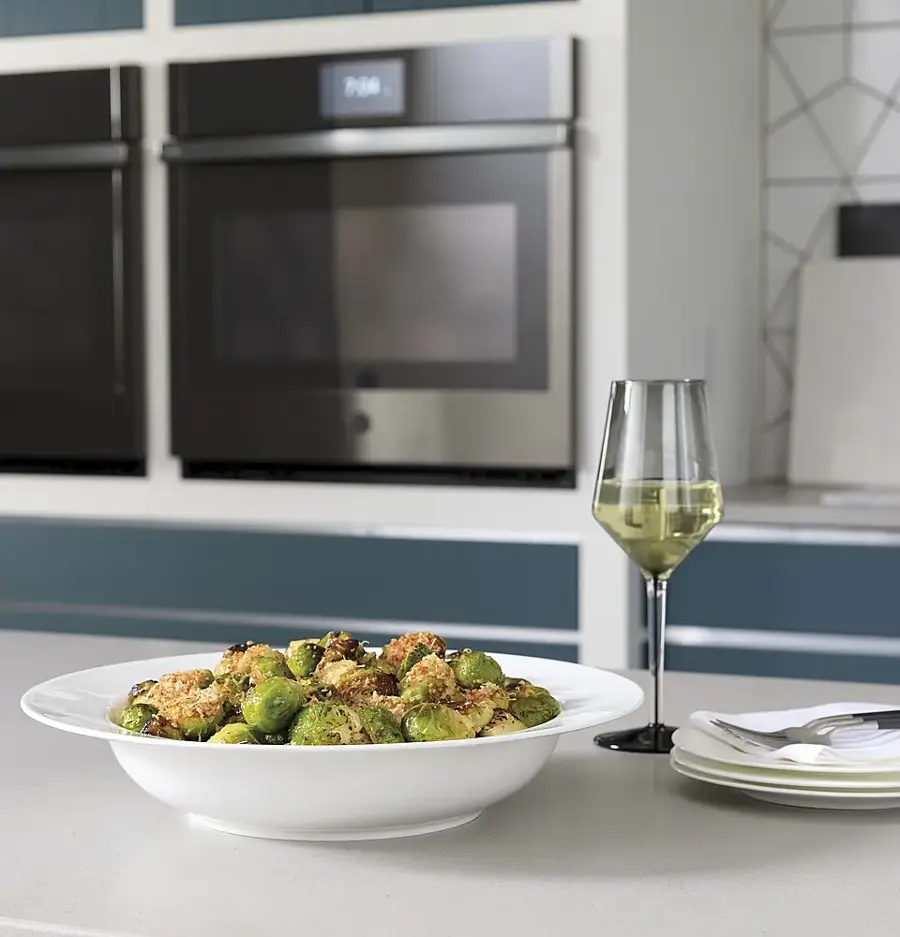 Alt View 22. GE Profile - 27" Smart Built-In Convection Double Wall Oven - Stainless Steel.