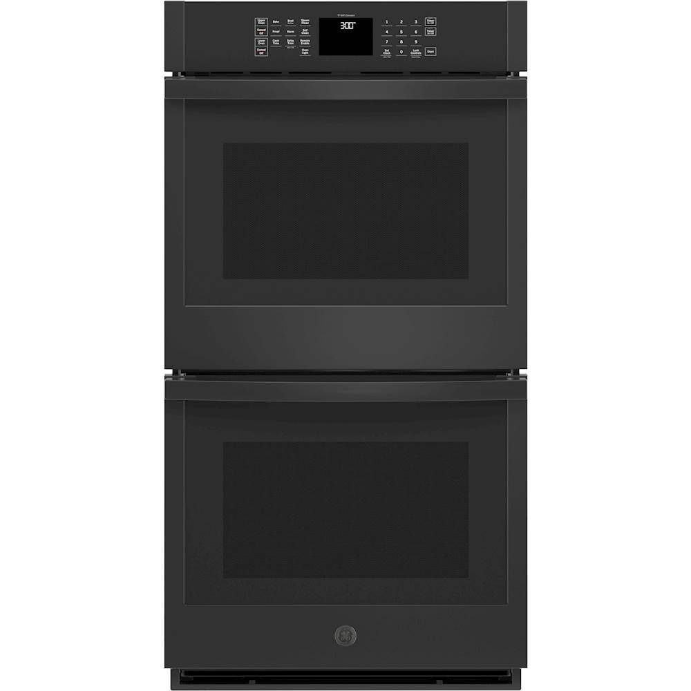 GE - 27" Built-In Double Electric Wall Oven - Black