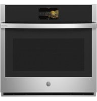 GE Profile - 30" Smart Built-In Single Electric Convection Wall Oven with Air Fry & Precision Cooking - Stainless Steel - Front_Zoom