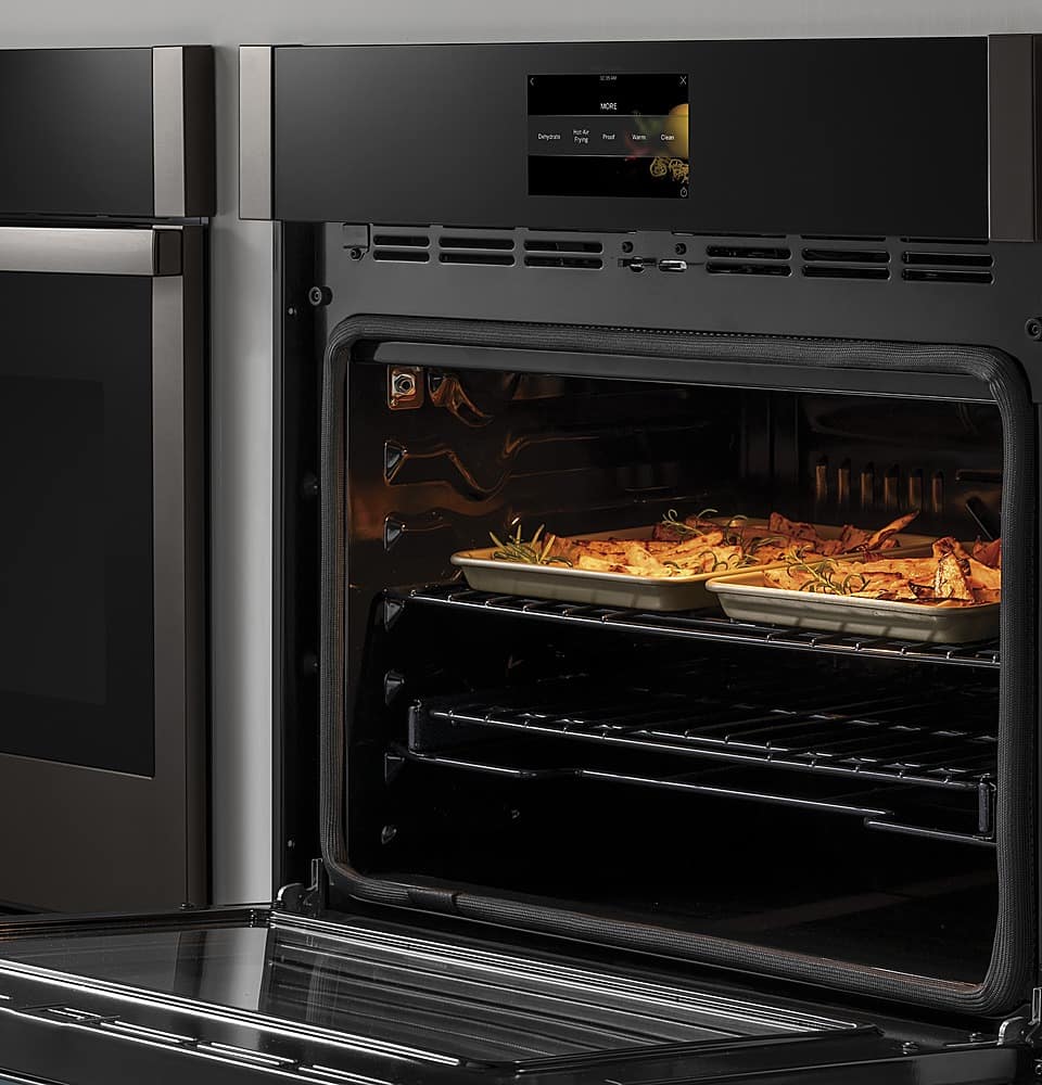 Alt View 16. GE Profile - 30" Smart Built-In Single Electric Convection Wall Oven with Air Fry & Precision Cooking - Stainless Steel.
