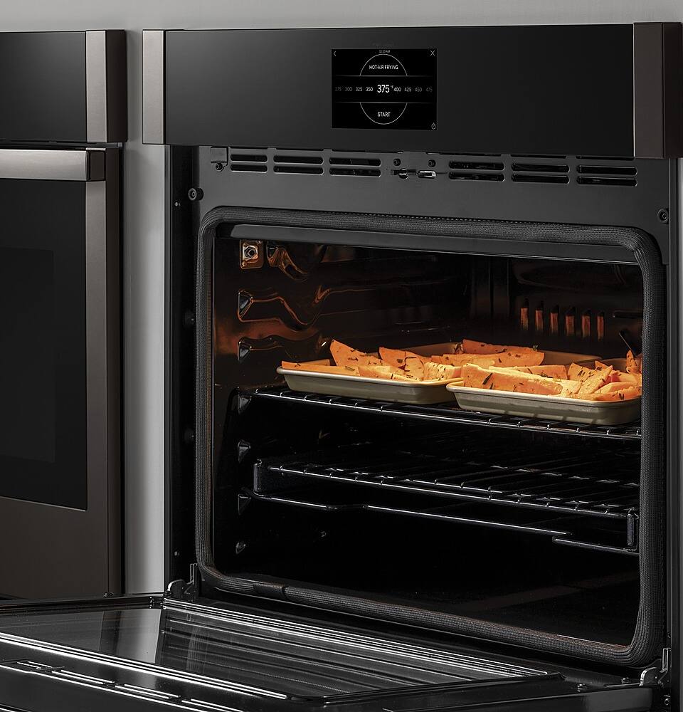 Alt View 17. GE Profile - 30" Smart Built-In Single Electric Convection Wall Oven with Air Fry & Precision Cooking - Stainless Steel.